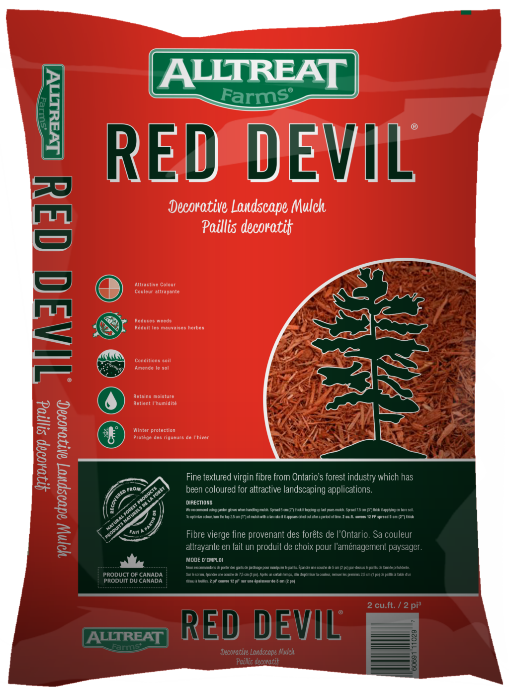 Alltreat Red Devil Mulch 2cuft Bag